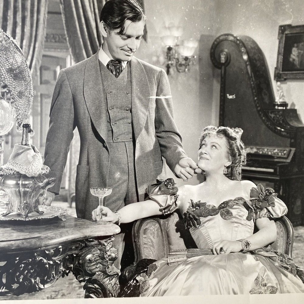 c1970 Gone with the Wind Movie Still Black White ReRelease Photo SIP-108-211